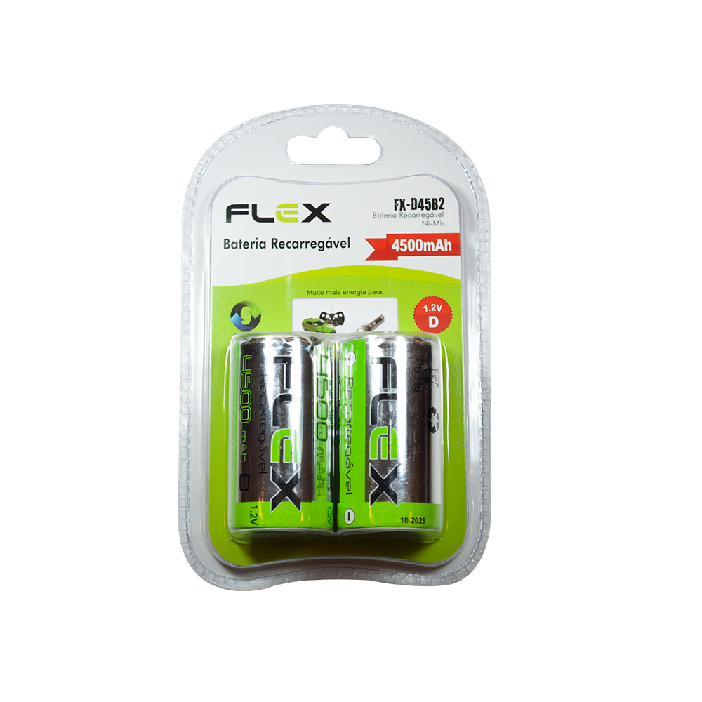 Pilhas Recarregaveis AAA Flexgold - FX-AAA11B2 - 2 unids. - RS Robótica