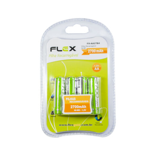 Pilhas Recarregaveis AAA Flexgold - FX-AAA11B2 - 2 unids. - RS Robótica